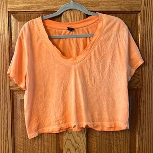 Cropped orange tank
